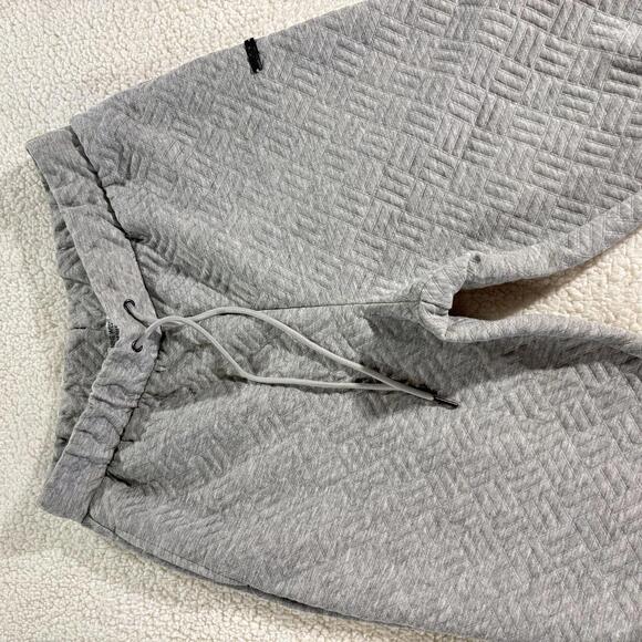 Nine West Women’s Active Quilted Joggers, Drawstring, Athleisure, Gray, Large - Picture 5 of 9